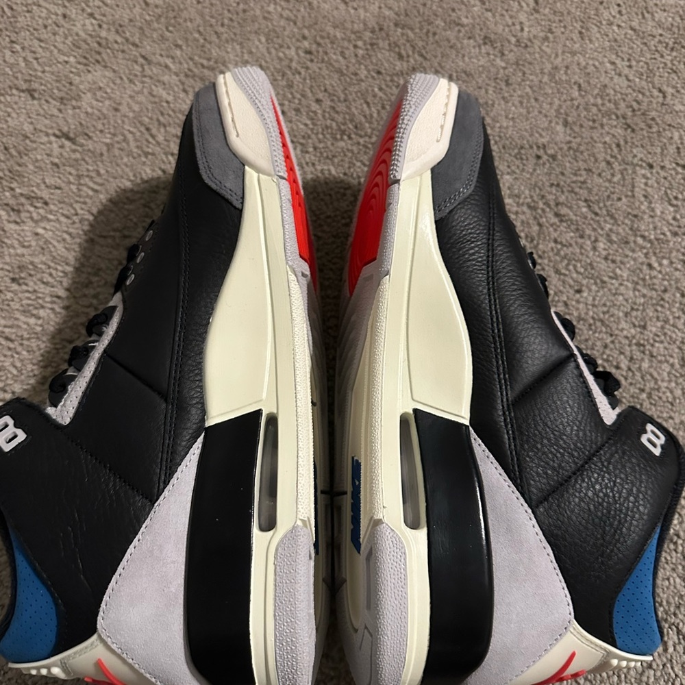 Size 9.5 - Air Jordan 3 Retro OG Rare Air IB8967-004 New - Picture 3 of 10